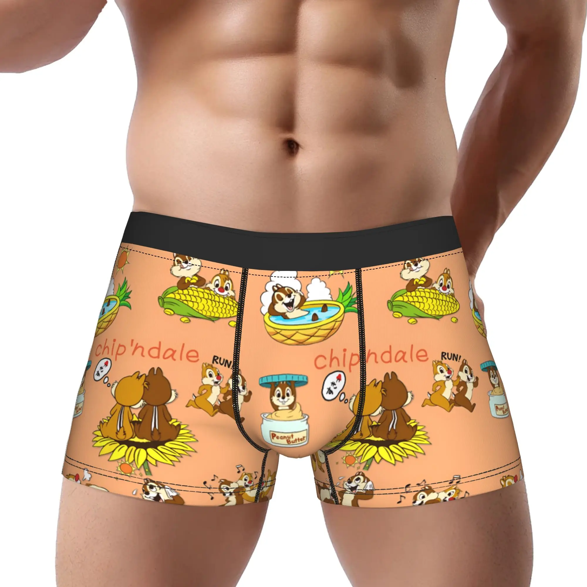 

1piece Dale The Goofy Dreamer Chip And Dale Underpants Breathbale Panties Man Underwear Print Shorts