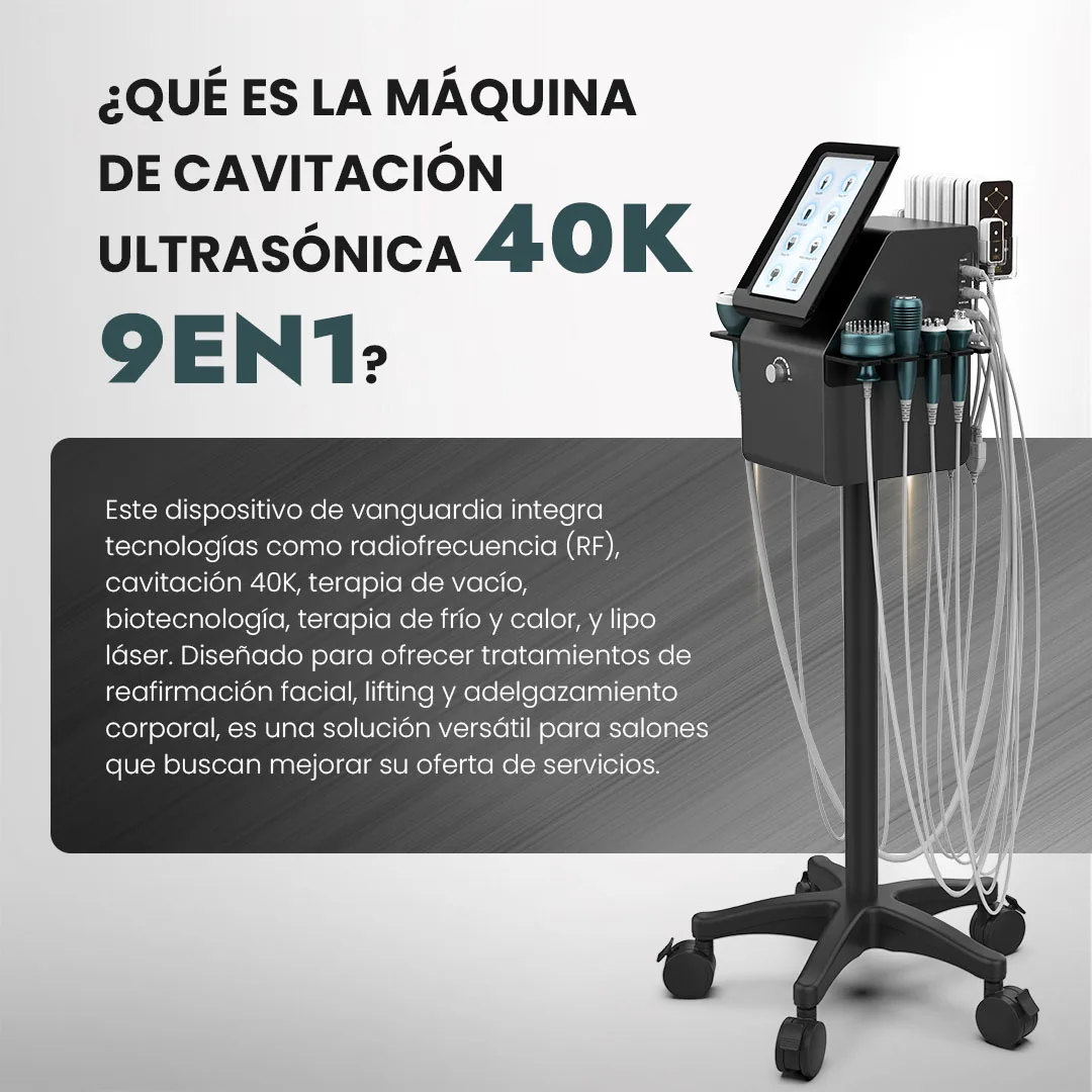 

Pro 9-in-1 40k Ultrasonic Cavitation Machine For Body Contouring & Facial Care
