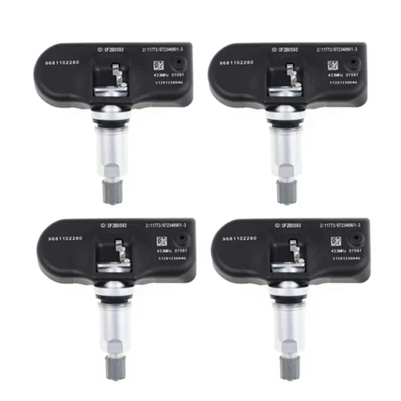 4 шт. 9681102280 Датчик давления в шинах TPMS 433 МГц для Citroen C4 5 6 7 8 Peugeot 407 207 307 607 508 807 4 шт. 9681102280 Датчик давления в шинах TPMS 433 МГц для Citroen C4 5 6 7 8 Peugeot 407 207 307 607 508 807