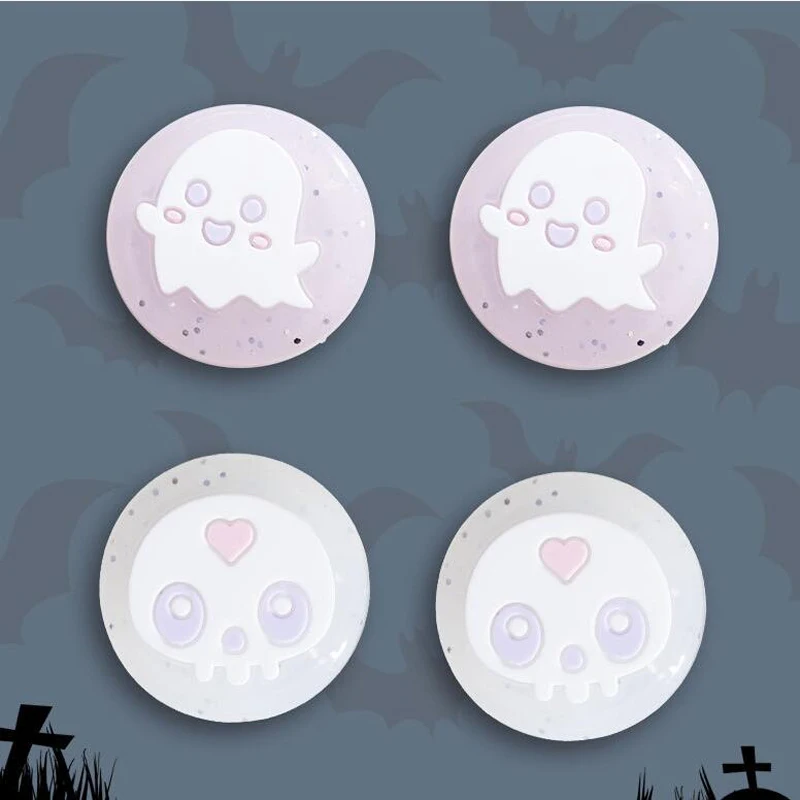 Прозрачный блестящий силиконовый джойстик с изображением звезд и призраков для Nintendo Switch Oled NS Lite Joy-con, блестящий мягкий чехол