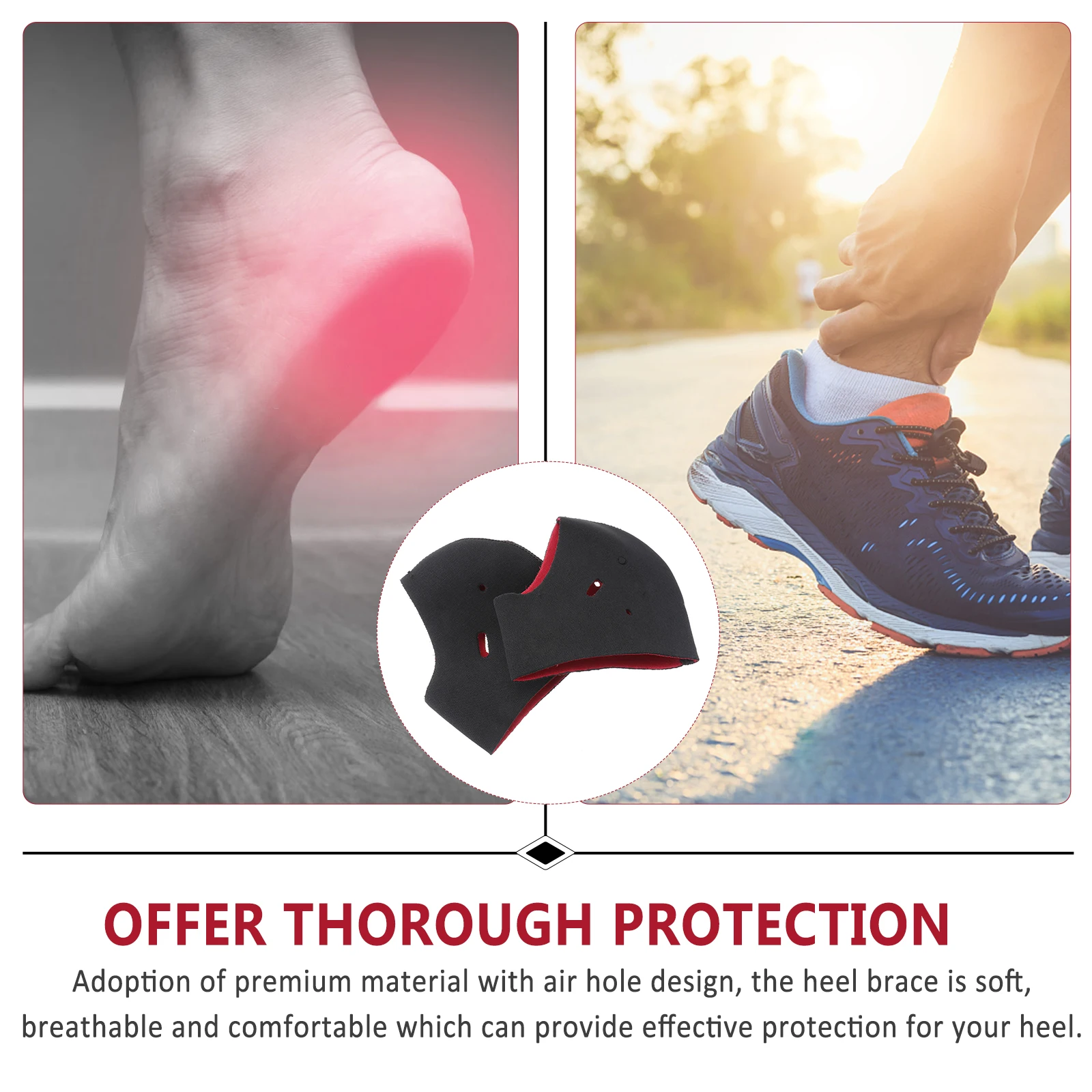 2 قطعة التهاب اللفافة الأخمصية كعب لتخفيف الآلام القدم قوس دعم دعامة الكاحل تنفس قسط المواد نعل داخلي تقويمي