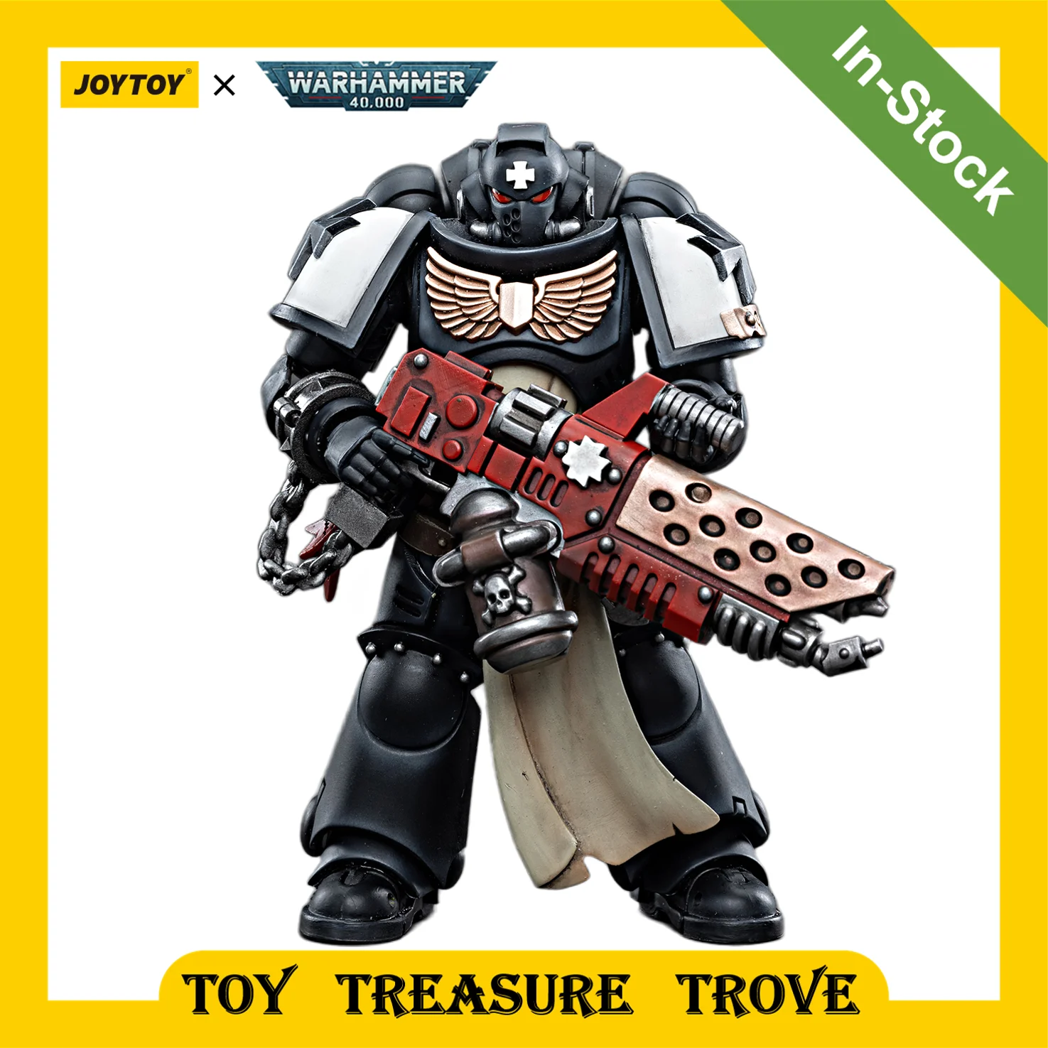 

[In-Stock] JOYTOY Warhammer 40k 1/18 Action Figure Black Templars Intercessors Primaris Crusader Squad Anime Military Model