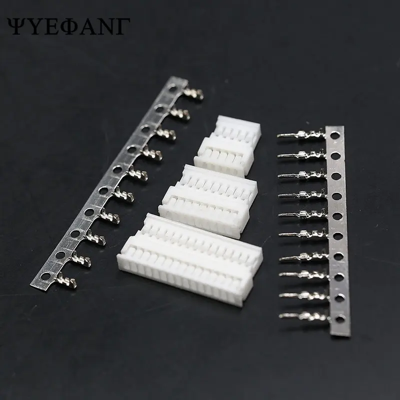 

10Sets Micro JST 1.25mm Pitch 2p/3p/4p/5p/6p/Connector Wire to Wire type Male/Female Housing+Male/Female Terminals