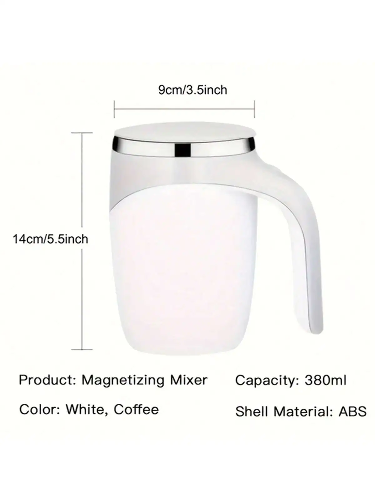 Self Stirring Coffee Cup 400ml Electric Stirring Mug Self Mixing Mug Glass Waterproof Automatic Electric Protein Powder Mix Cup