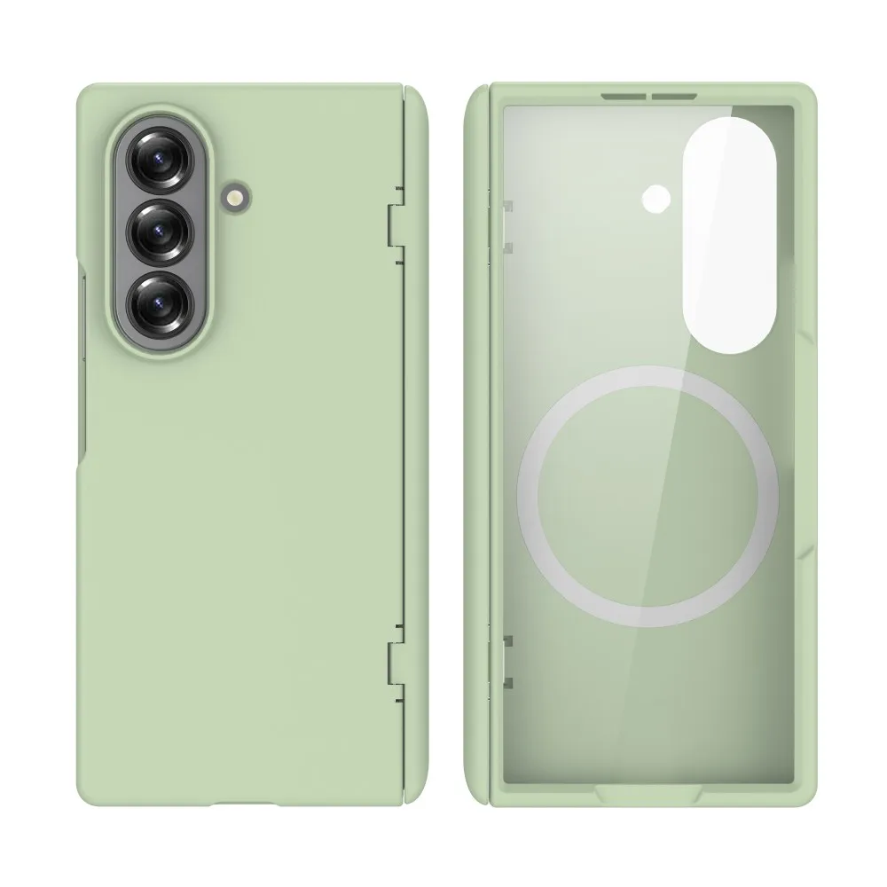 

Чехол для Samsung Galaxy Z Fold 7, жесткий шарнир Flim, магнитная защитная задняя крышка с беспроводной зарядкой, чехол для телефона Z Fold7, чехол