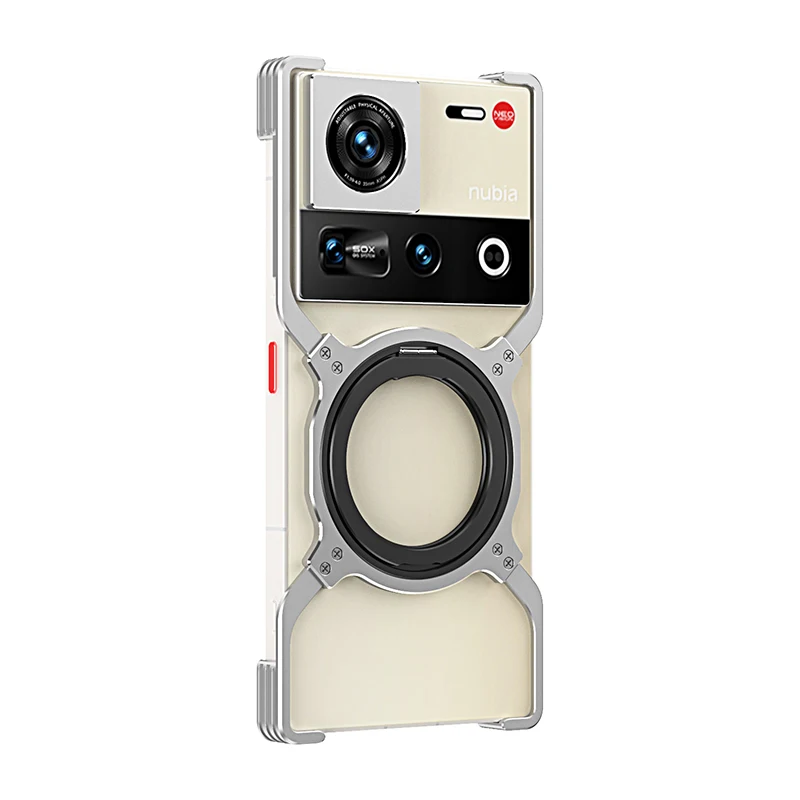 For ZTE Nubia Z70S Ultra Z60 Ultra Magnetic Metal Armor Removable Rimless Case leading Lens Protective Bumper Cover Case