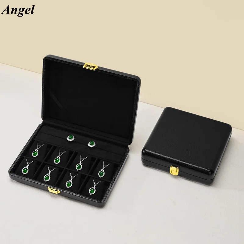 

Light luxury jewelry box, high-end leather ring, necklace, earring, jewelry storage box, display, packaging