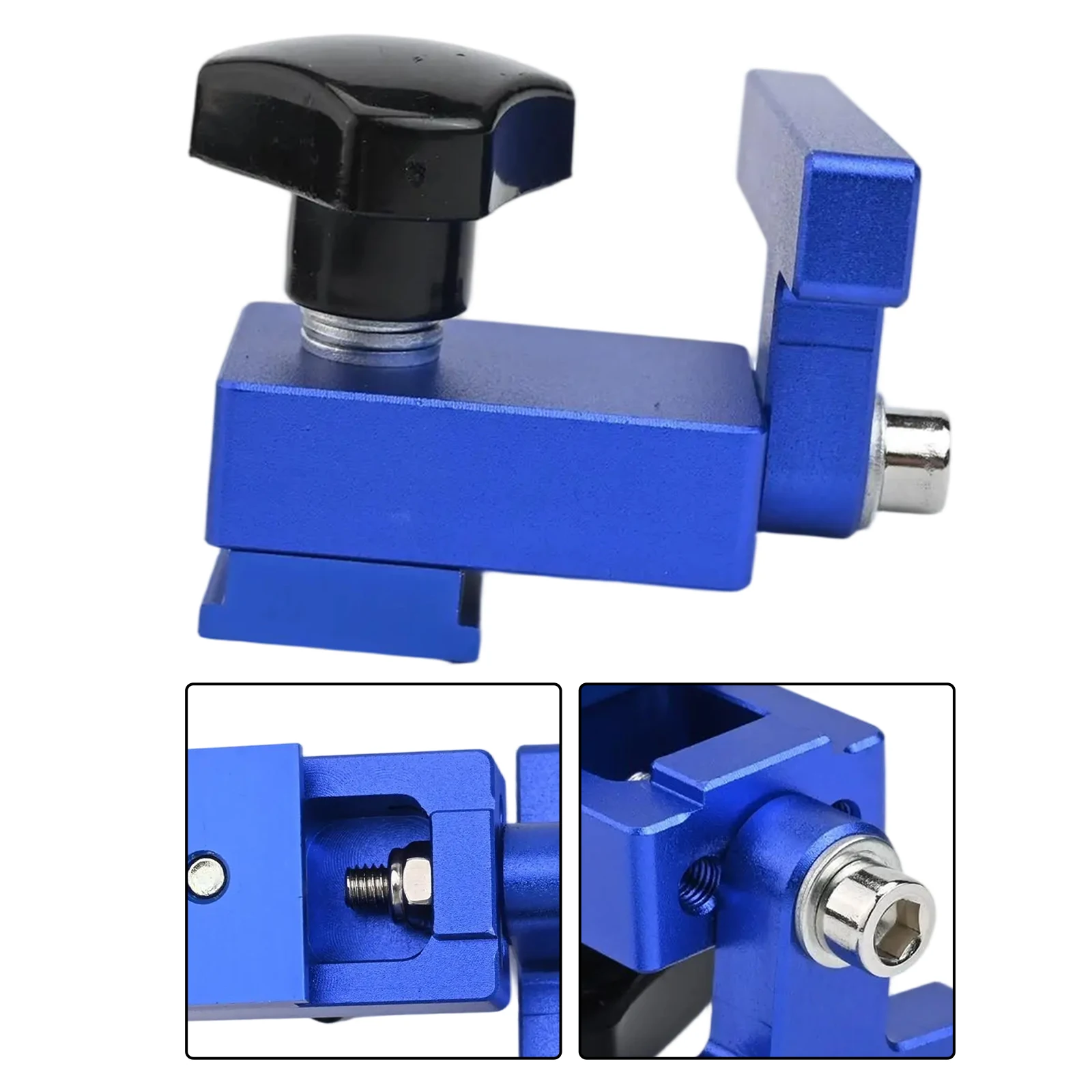

Fence Flip Stop Mitre Track Stopper Home Improvement Woodworking Projects Blue Aluminum Tools Ergonomic Design