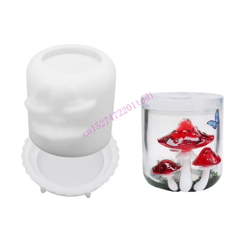 

M76B Artistics Silicone Mould Set Mushroom Jar Crafting Accessories