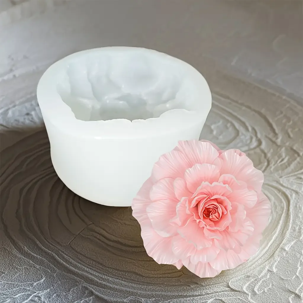 1 Stück 3D-Silikonform mit elegantem Rosenmuster – wiederverwendbare, flexible Form für Kerzen, Kunstharz, handgemachte Seifen und Tonarbeiten, zartes Blütenblatt-Design, Heimdekoration, Geschenk zum Valentinstag, Blumenformen, besonderes Geschenk für Bastelfreunde. – Detail 31