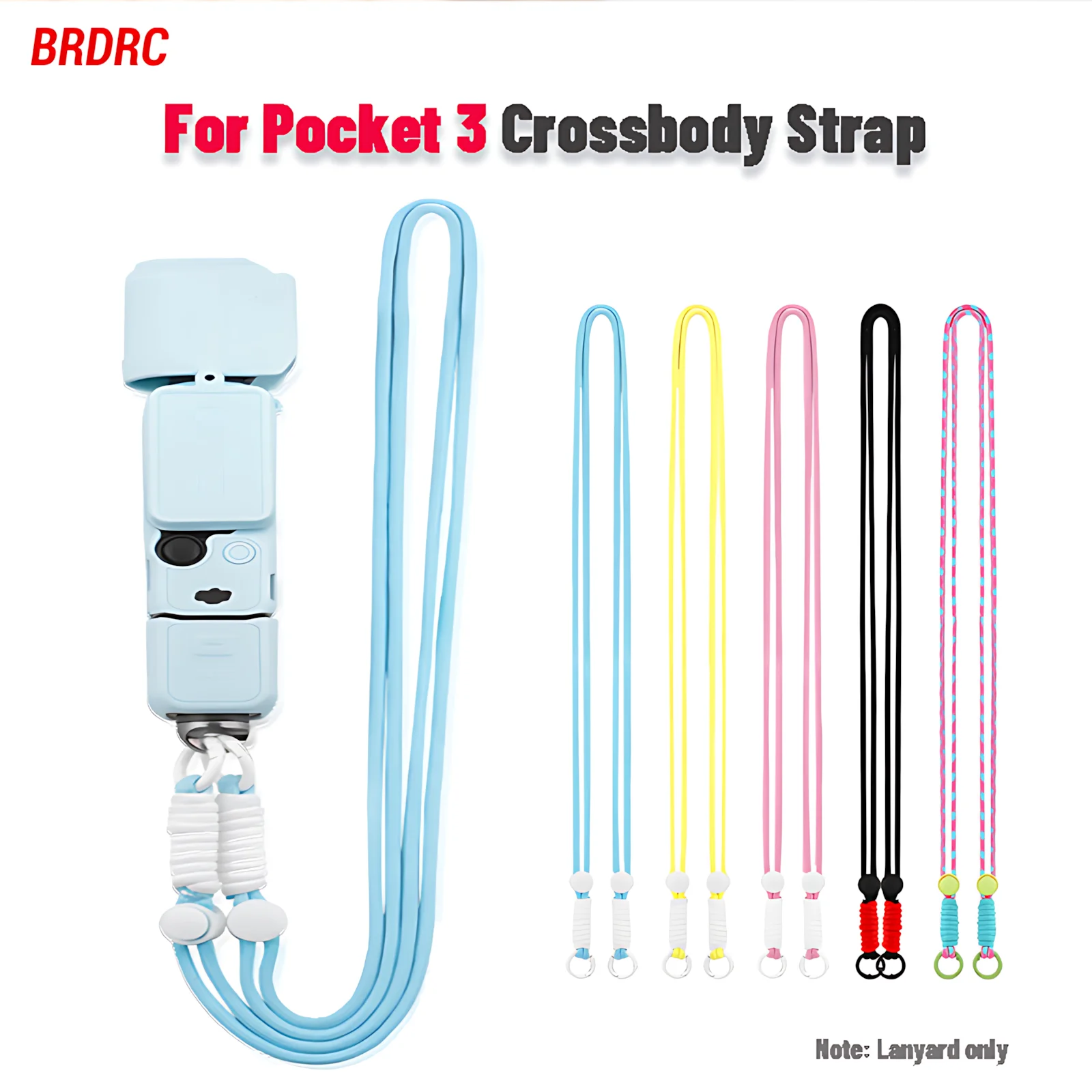 DJI Osmo Pocket 3 Hand Wrist Strap Lanyard for Action Cameras 1/4 Screw Anti-Loss Quick Release Polyester BRDRC