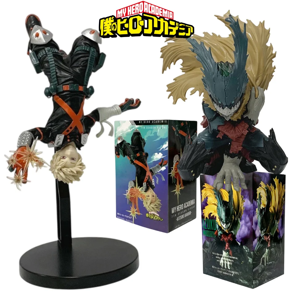17cm Boku no Hero Academia Anime Figur Blackening Midoriya Izuku Actionfigur Bakugo Katsuki Figurine PVC Sammlermodell Spielzeug