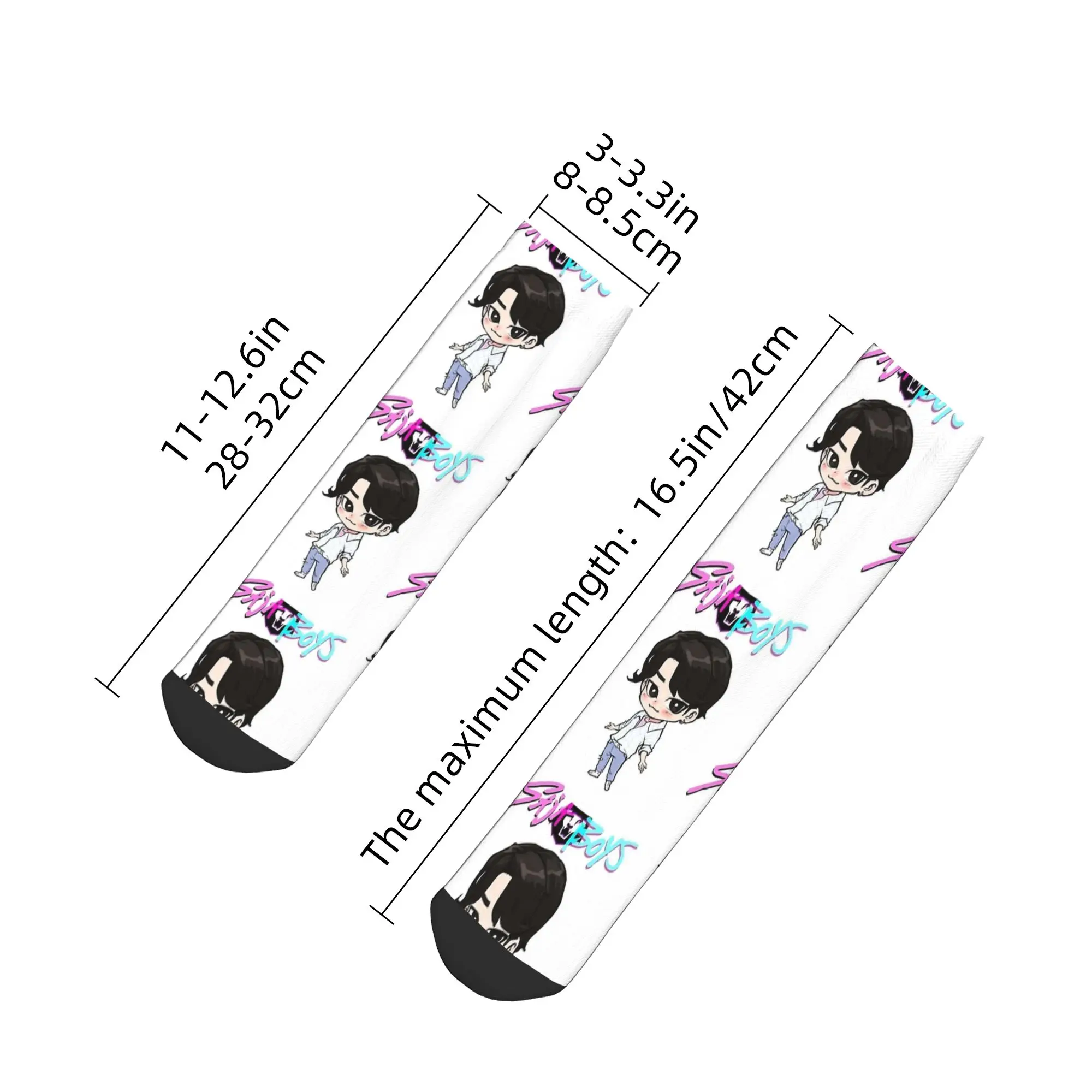 جوارب الكاحل للجنسين الرجال SB Jinu Saja Boys Kpop شيطان الصيادين جوارب غير رسمية مطبوعة عدم الانزلاق تنفس الصيف الدراجات جورب