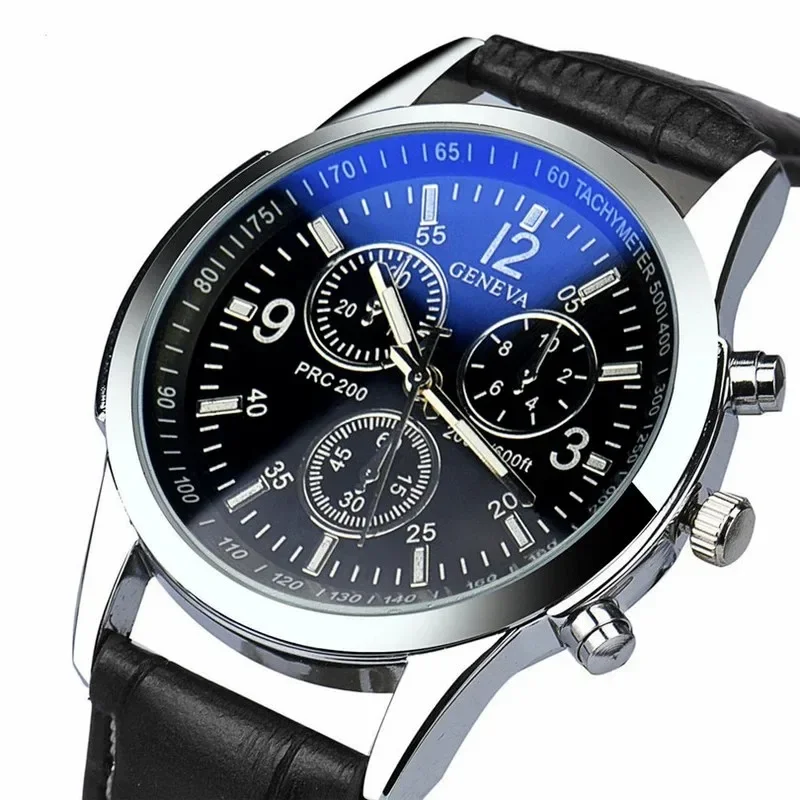 Montre à quartz décontractée à la mode pour hommes, style de bracelet de loisirs, trois yeux, six points, loisirs, activité de mode, horloge Reloj