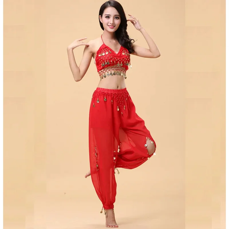 2025 novo conjunto de 2 peças trajes orientais profissionais feminino barriga para mulher traje de dança indiana vestido de bollywood ☆ ★ ee ☆ ★