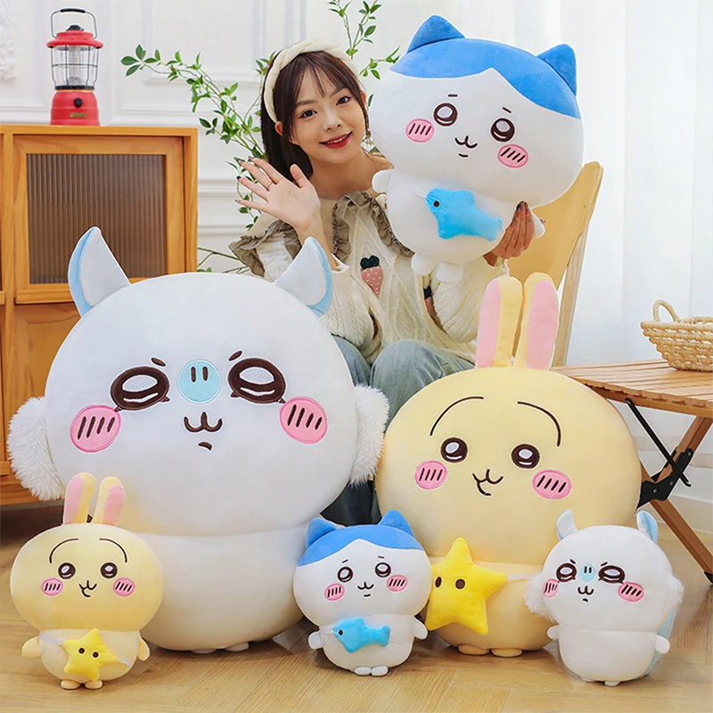 جديد 30-80 سنتيمتر Kawaii Hachiware Momonga ألعاب من نسيج مخملي أفخم الدمى لينة ولكن ليس بسهولة تشوه أفخم غرفة الديكور هدية عيد ميلاد
