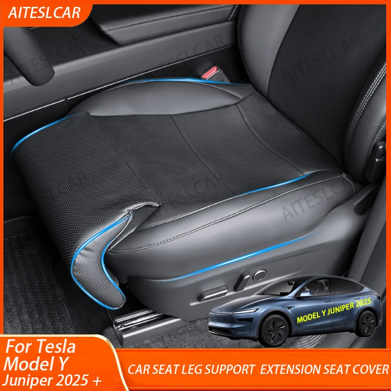 

For Tesla New Model Y Juniper 2025 2026 Leg Support Extension Seat Cover Memory Foam Extender Cushion Car Interior Accessories