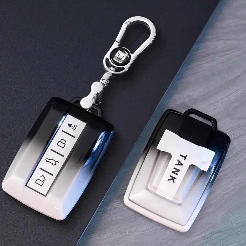 

Suitable for tank key cases, 300 key cases, 500hi4t buckles, 400, 700 HI4Z, 800 models, metal gradient color high-end