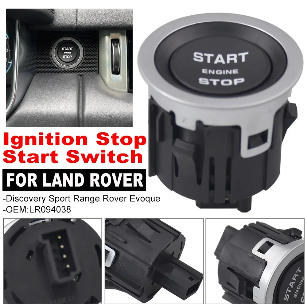 

Кнопка запуска/остановки двигателя LR094038 для Land Rover Range Rover Sport Evoque Discovery Sport, аксессуар для стайлинга автомобиля