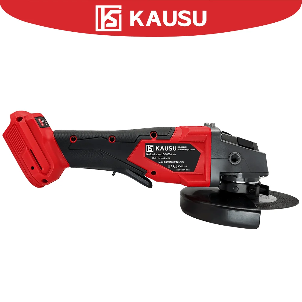 125mm Brushless Electric Angle Grinder M14 Cordless Rechargeable Cutting Machine Woodworking Power Tool For Makita 18V Battery