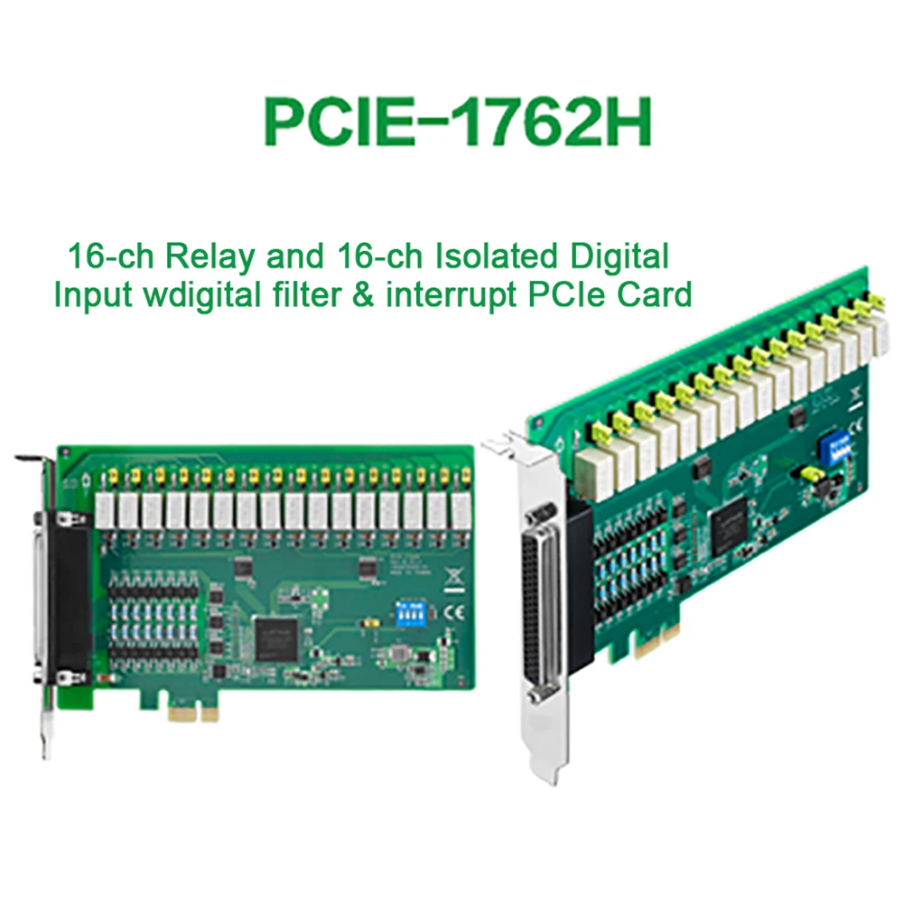 Advantech 모션 컨트롤 카드, 16 방향 릴레이 절연 디지털 IO 캡처 카드 PCIE-1762H