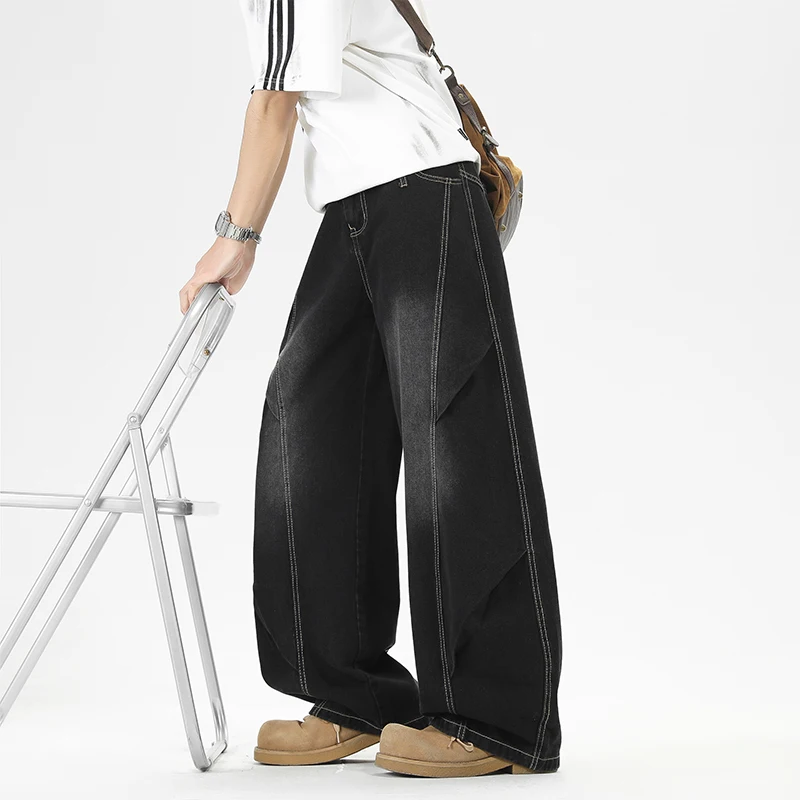 

Men's Four Seasons Fashion Trend Loose and Comfortable Casual Pants Four Seasons Outdoor Fishing Windproof and Breathable Jeans