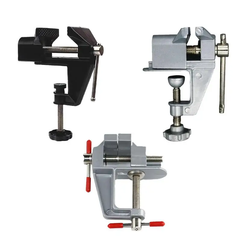 Table Vice Clamp Portable Small Work Bench Vise 360 Degree Rotation Mini Jeweler Table Clamp For Sanding Grinding Detailing