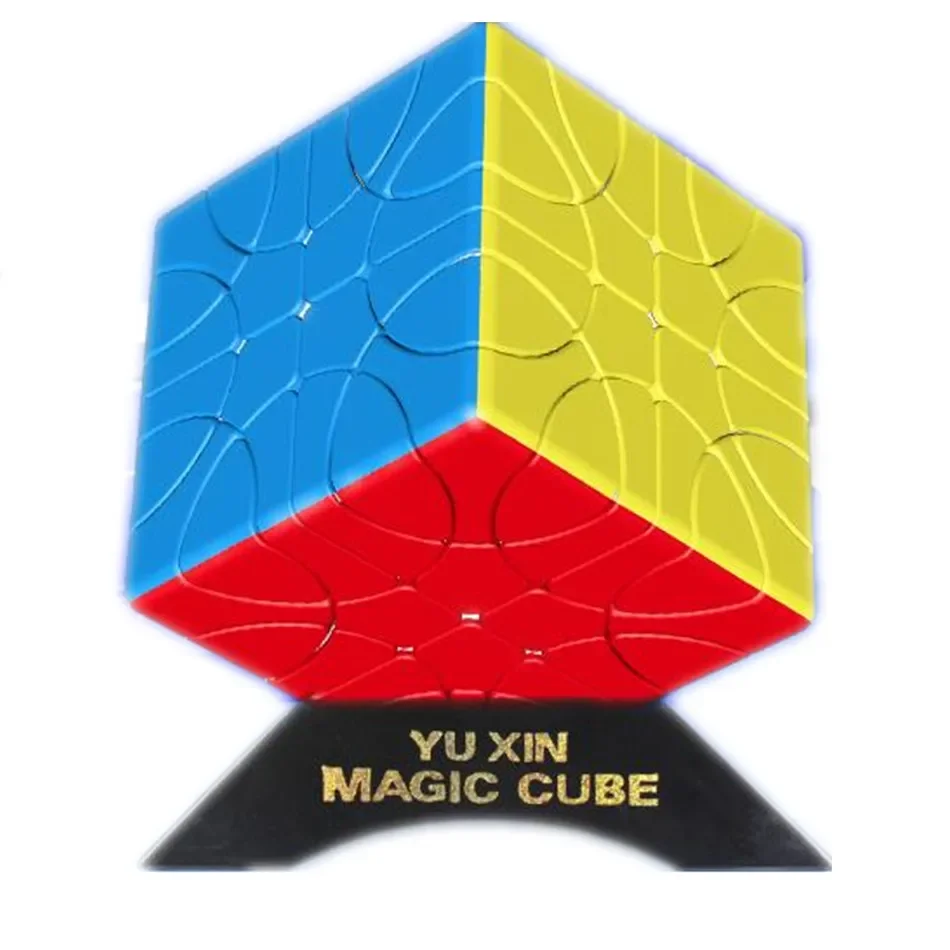YuXin Puzzle magique Cube tournant 2x2 petite magie sans colle Puzzle éducatif jouets Cubes magiques complexes et difficiles