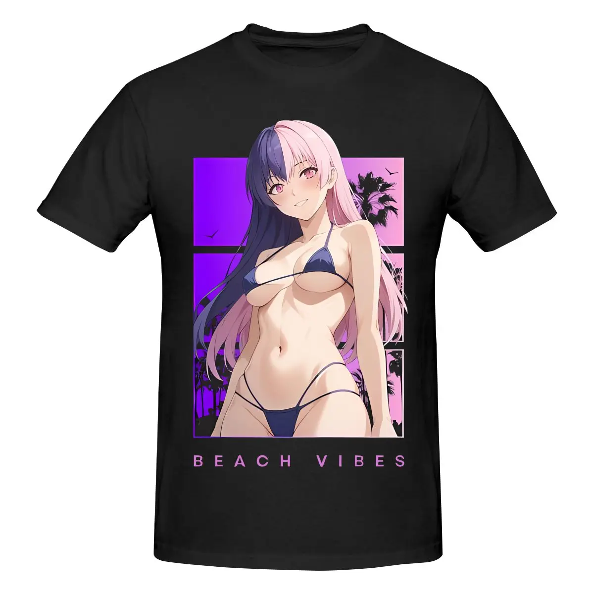 

Мужская футболка с принтом Funny Anime Art 2 5 Dimensional Seduction Nagomi Beach, футболка унисекс, винтажная футболка