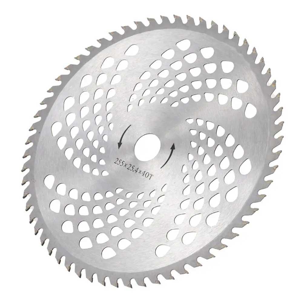 شفرة قاطعة فرشاة من سبائك الصلب 60T/40T شفرة منشار دائري لجزازات العشب وأدوات تشذيب الأعشاب وأدوات كهربائية خارجية (طراز 2025)