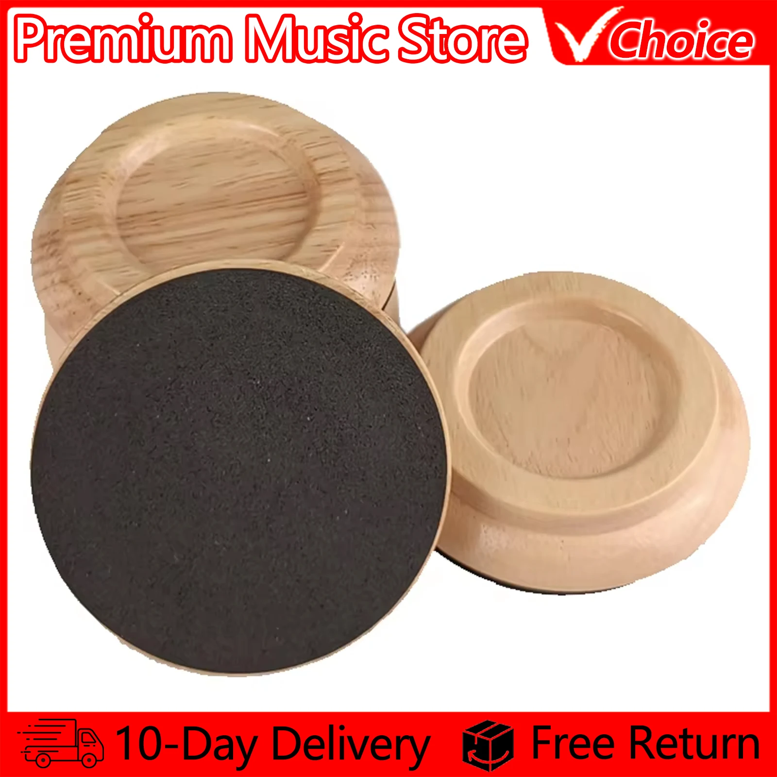 Alfombrillas verticales para pies de piano, tazas con ruedas, 4 Uds., madera maciza, insonorizadas, a prueba de golpes y humedad con alfombrilla EVA, negro/madera/marrón