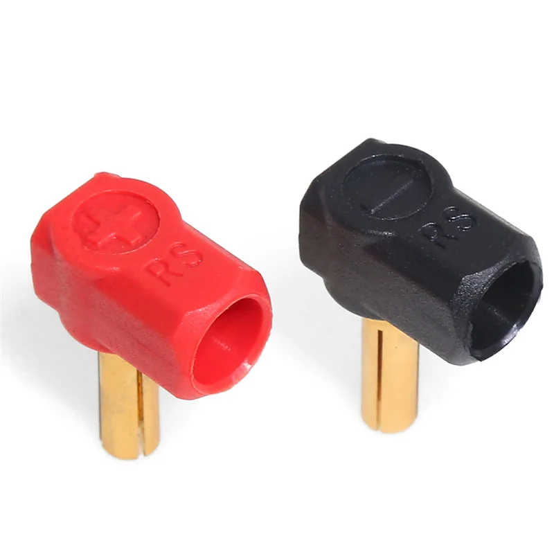 AS96-2Pcs/Set L-Shape Hard Shell Metal Heatsink Plugs And Grips 4Mm For 1/10 Off-Road Truck RC Car Upgrade Parts