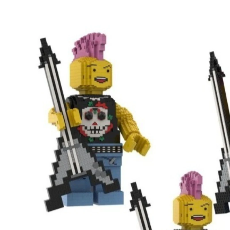 NEW 2178PCS Big Scale Rocker Figure MOC Model Custom Puzzle DIY Creative Assembly Educational Building Brick Toy Collection Gift