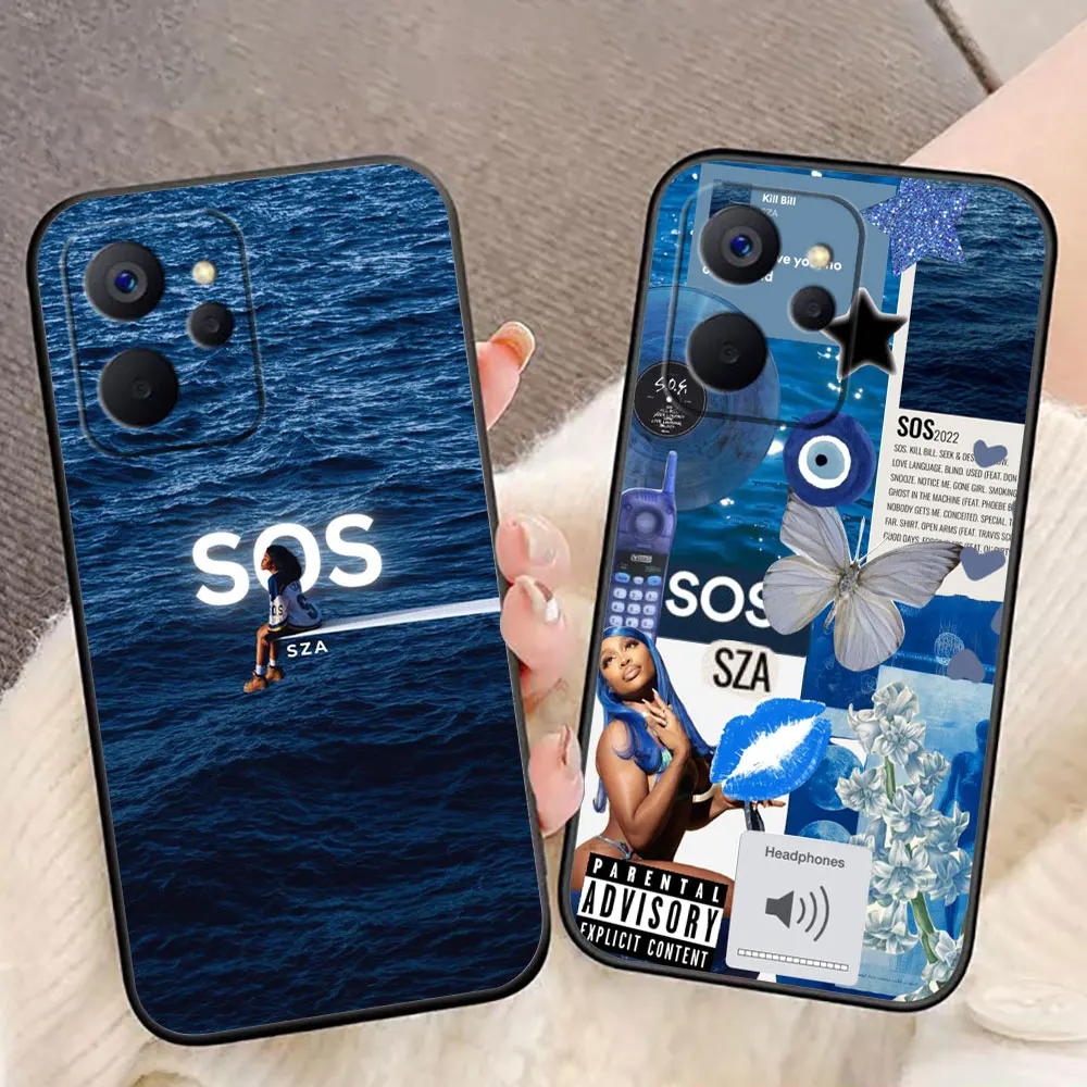Singer Stunning SZA SOS Phone Case For Realme C75 C71 C65 C63 C55 C53 C35 15 15T 14 13 12 11 10 9 9I 8I 8 PRO Shell Case Cover
