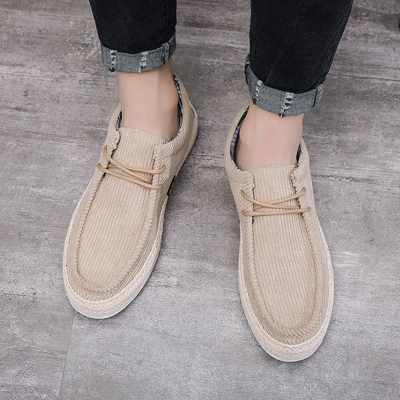 Fashion Casual Shoes for Men 2024 New Comfortable Canvas Loafers Versatile Men\'s Sneakers Outdoor Breathable Men Walking Shoes