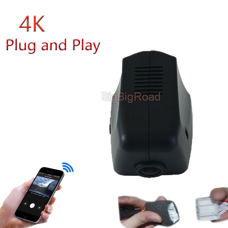 4K Plug And Play For Porsche Panamera Macan Cayenne Cayman 911 Carrera 918 Spyder Boxster Car Wifi DVR Video Recorder Dash Cam