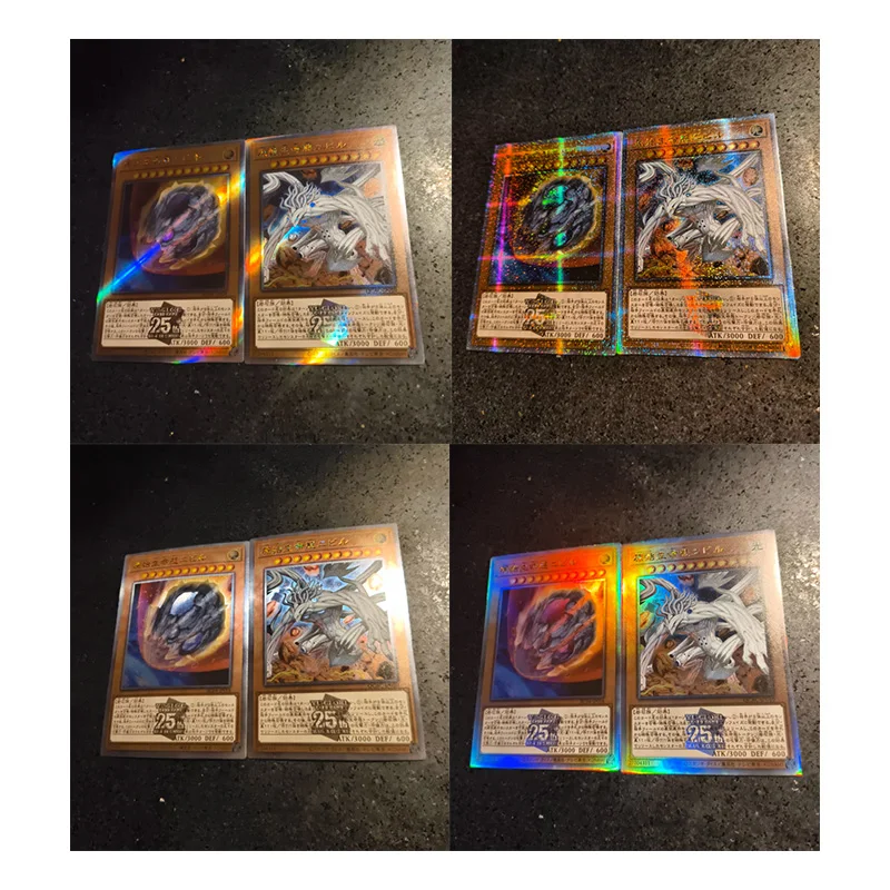 Yu-Gi-Oh! Homemade Diy Diabell Baronne de Fleur Black Luster Soldier Dark Magician Collection Flash Card Toys Gift