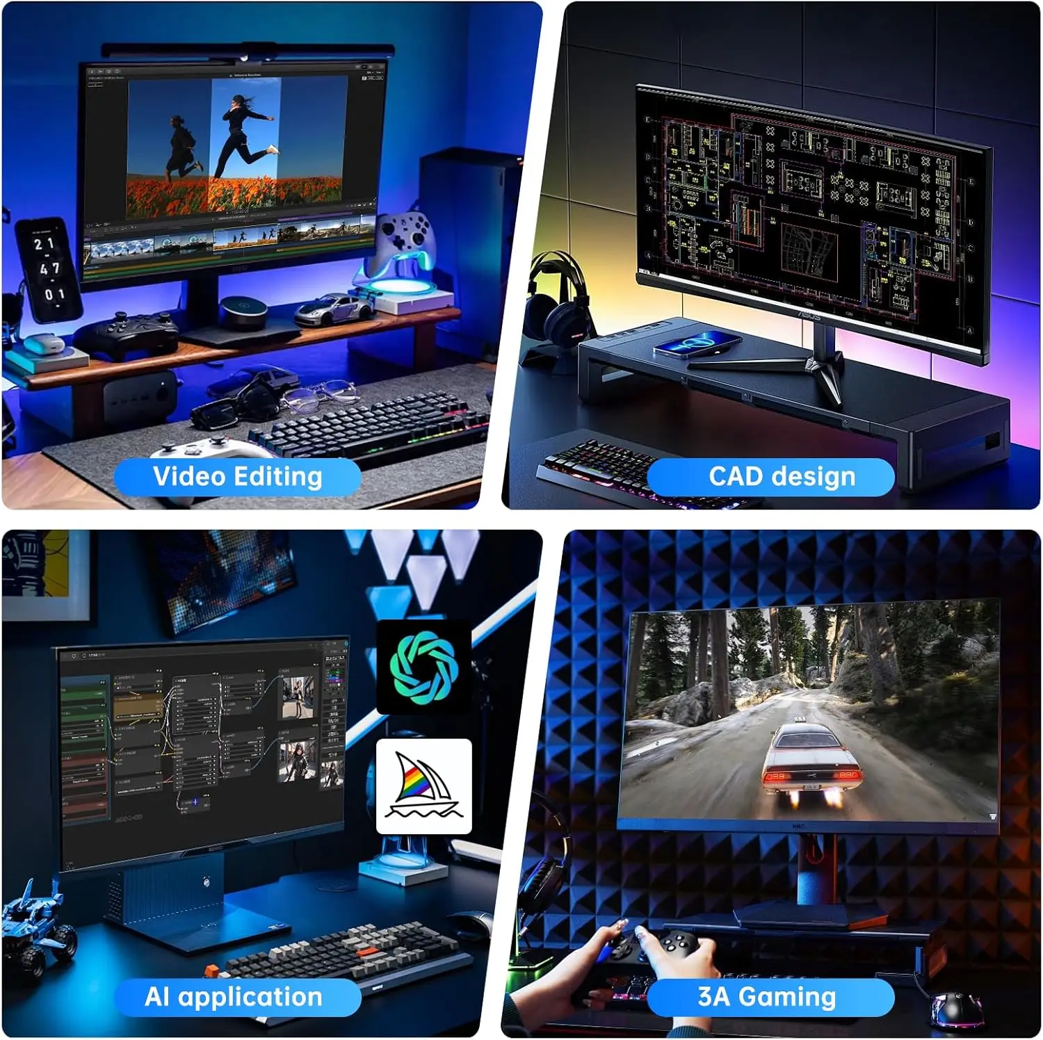 كمبيوتر صغير للألعاب 13th Gen Intel I9 13900F I7 13700F 13400F NVIDIA RTX 4070 12G Windows 11 Gamer Computer Mini Tower Desktop WiFi6