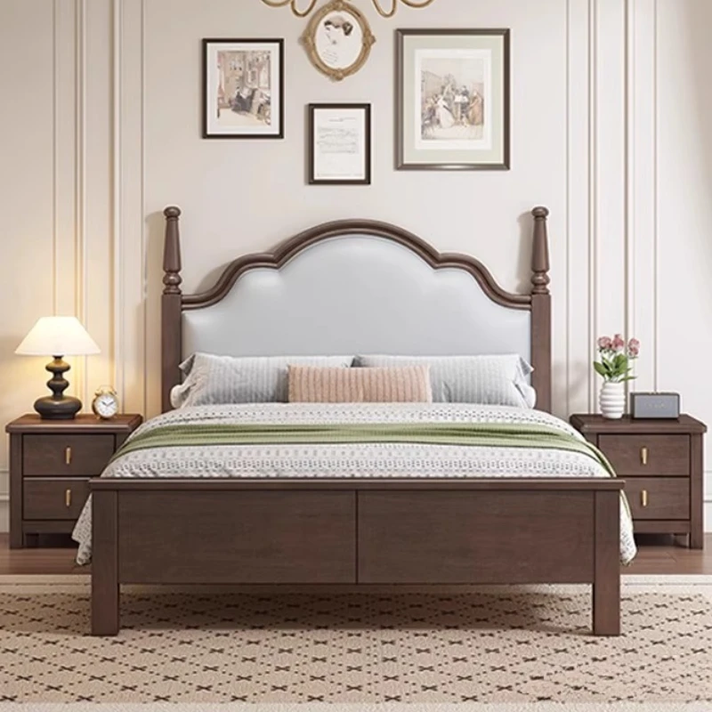 

Girls Castle Bed Double Luxury Princess Modern Bedroom Floating Frame Massage Bed Sleeping Wooden Cama Solteiro Trendy Furniture