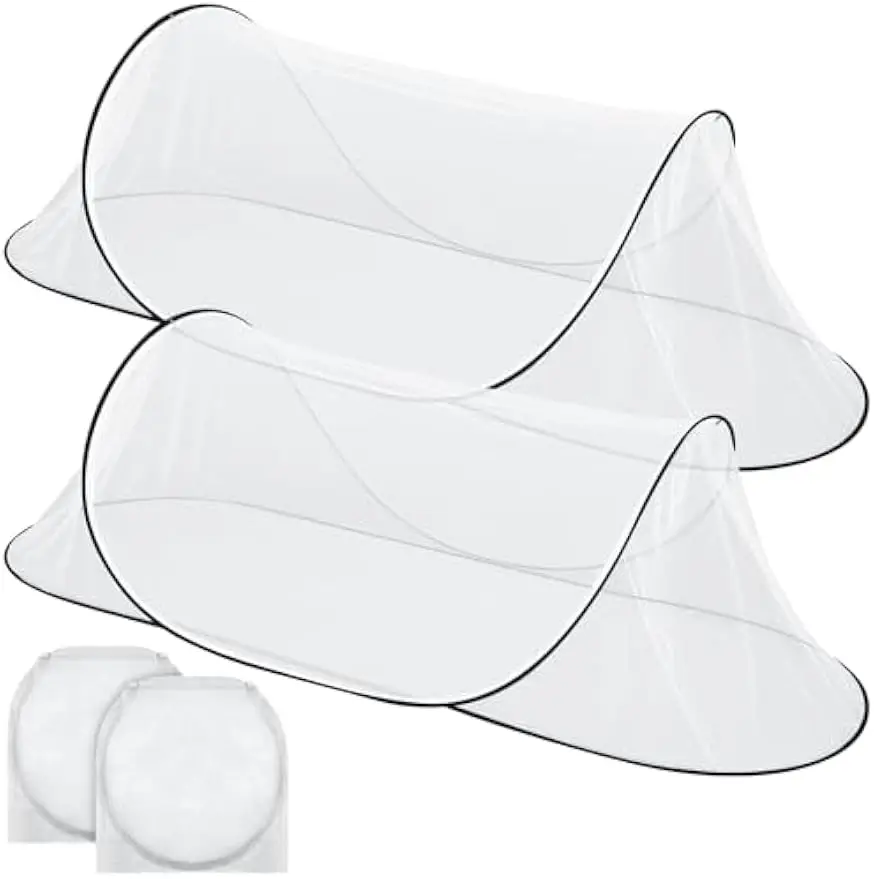 

Large Pop-Up Mosquito Tent, Portable Foldable Bug Net for Bed Camping Travel Outdoor 78x31x22 Inch Mesh Canopy