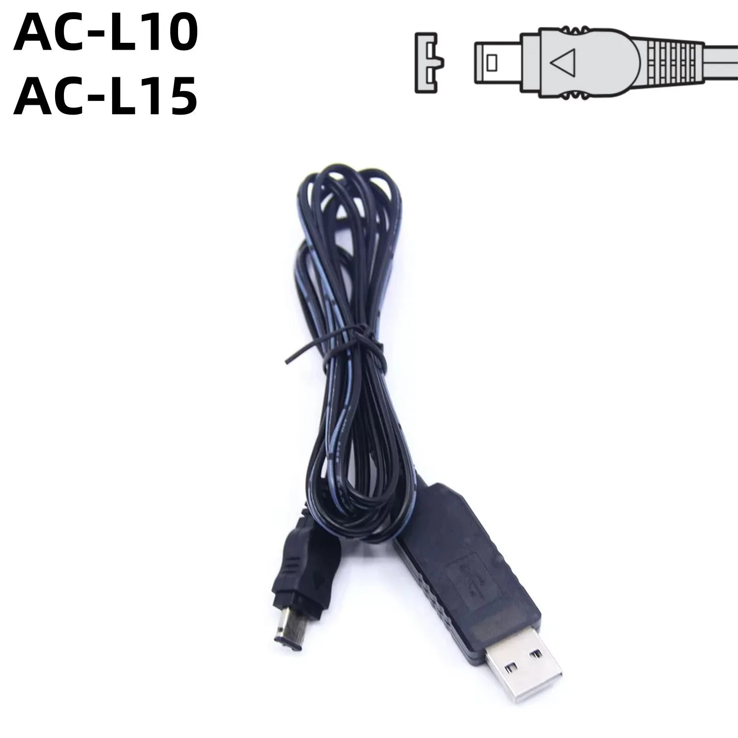 USB DC Power Cable AC-L100 QC3.0 QC4.0 Quick Charger Supply for Sony GV-HD700 DSC-HX200 GV-D200 GV-D800 GV-D1000 AC-L10 AC-L15