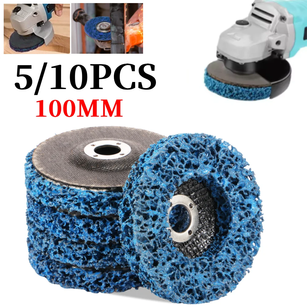 

10 шт., полиполосный диск, абразивный круг, эффективный шлифовальный камень для зачистки, шлифовальный камень для угловой шлифовальной машины, краска, удаление ржавчины, чистый абразив