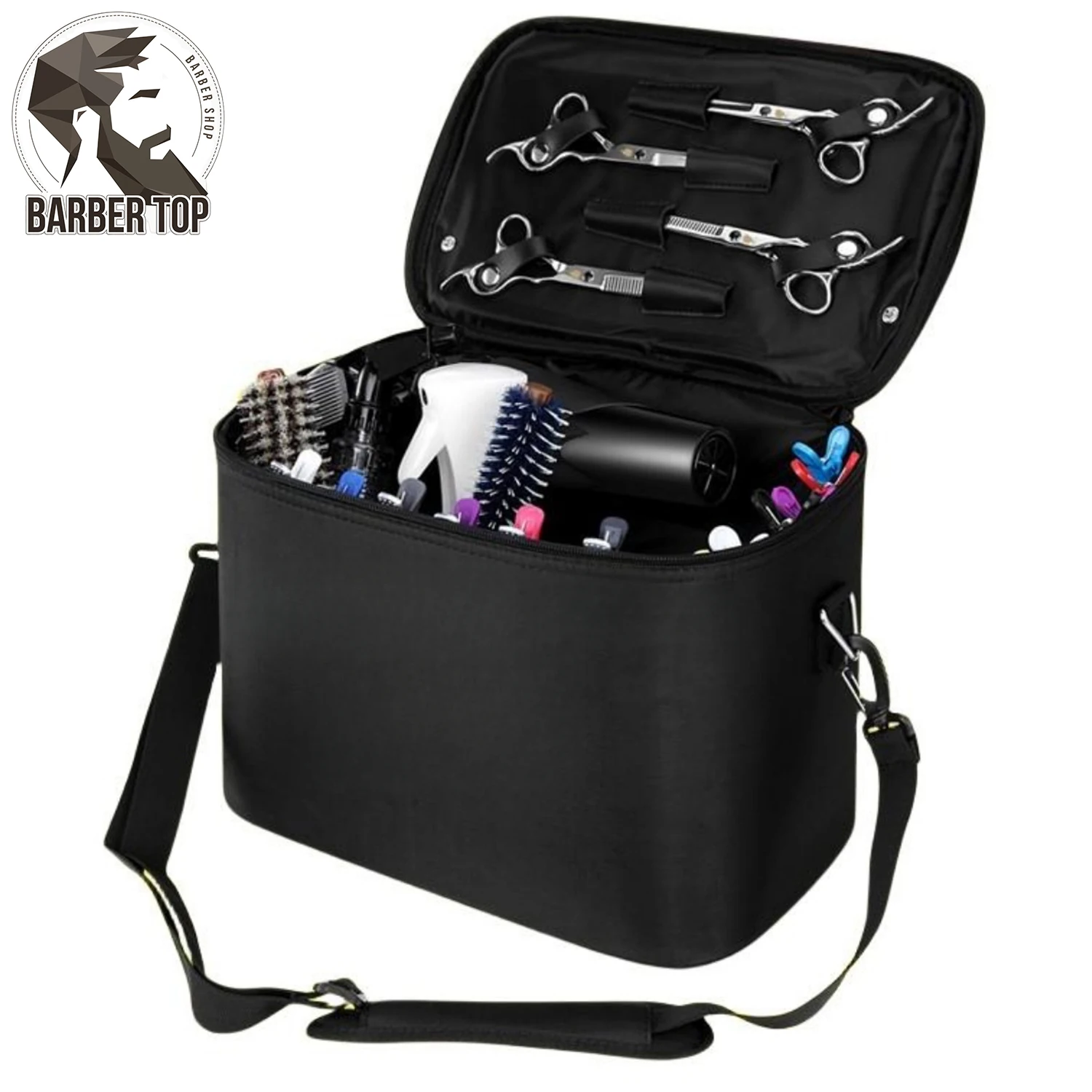 Professional Barber Tools Storage Bag Large Capacity Hairdressing Tool Suitcase Salon Pouch Travel Organizer Supplies