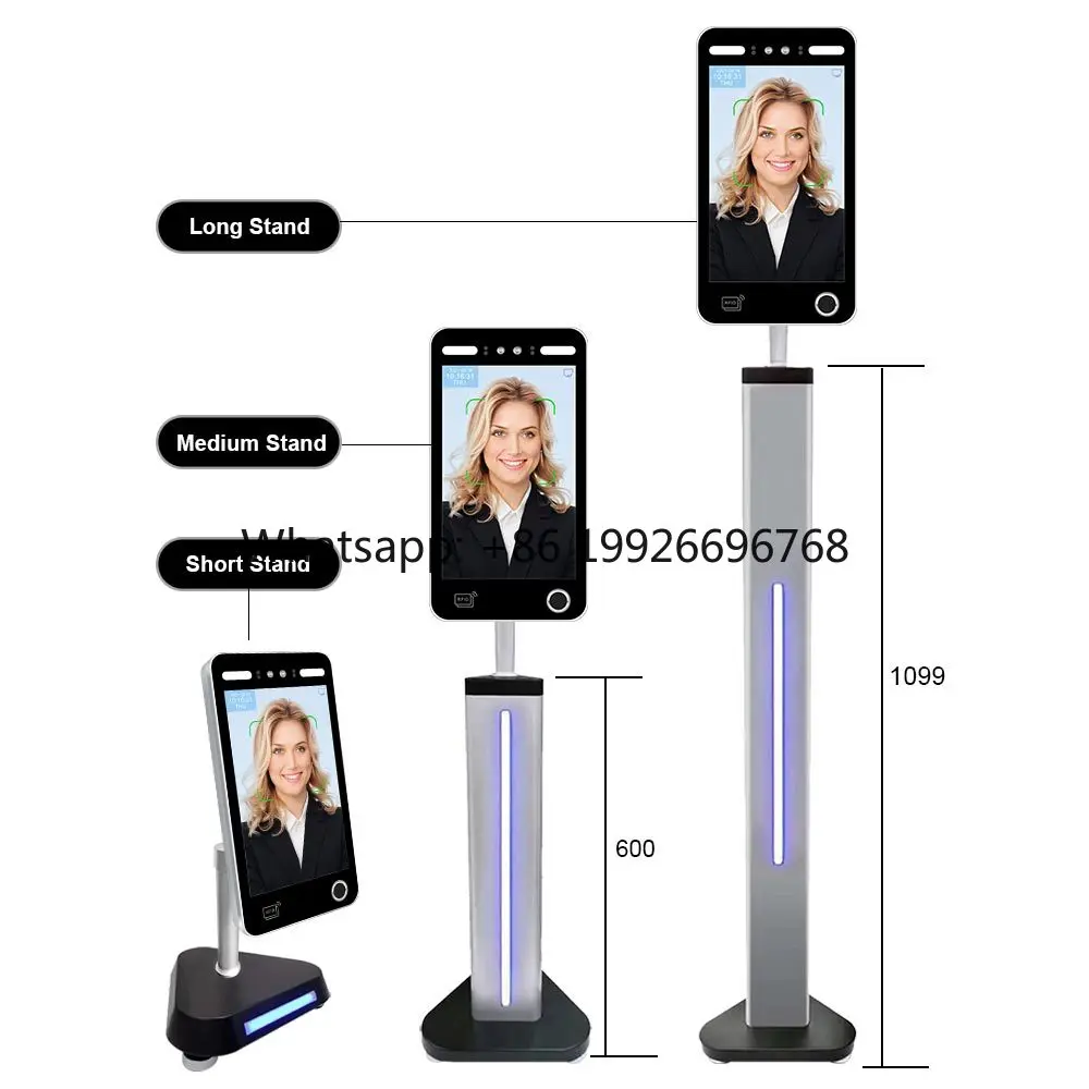 10.1 Inch Waterproof Biometric Access Control System Face Fingerprint Palm Vein Recognition with Free API and SDK