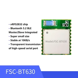 nRF52832 BLE5.2 Low Power Module Wireless 2.4G Serial Communication FSC-BT630