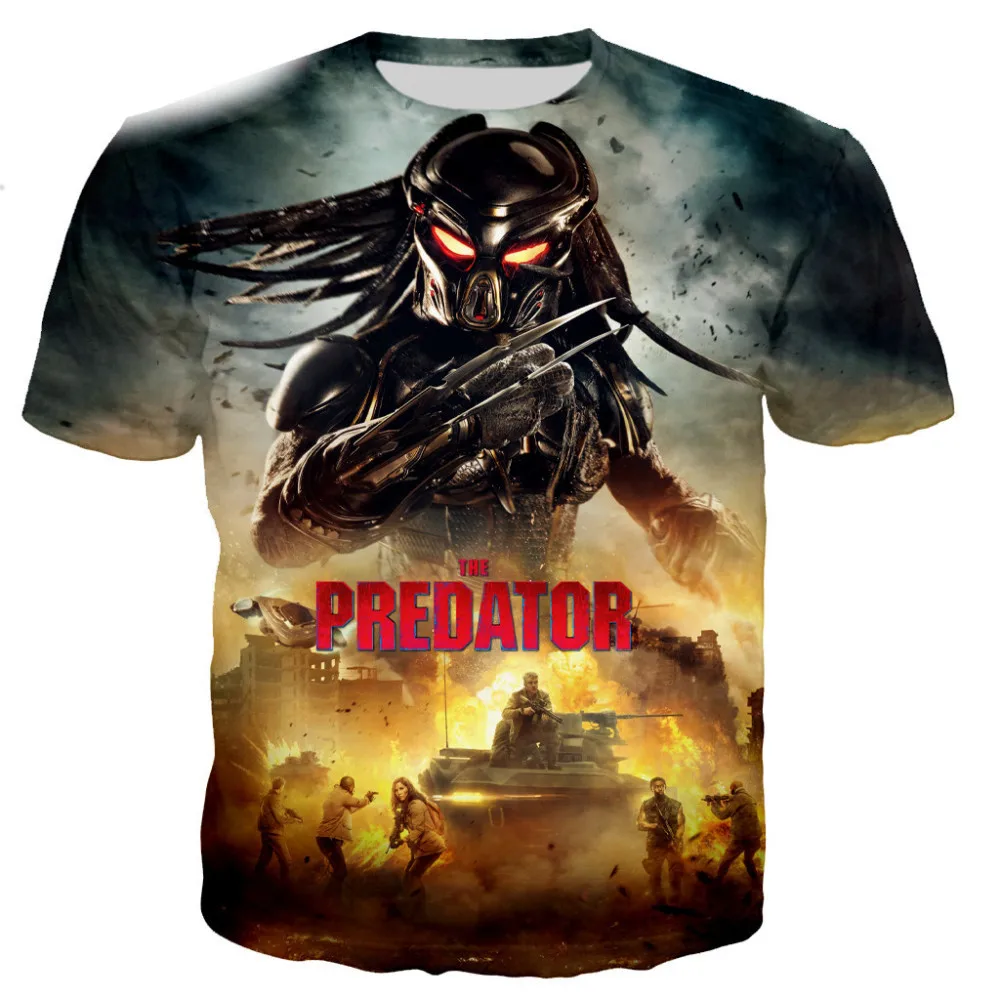 Movie The Predator 3D Printed T-shirt Men Women Kids Fashion Casual Streetwear Short Sleeve Summer Boys Girls Children T Shirt