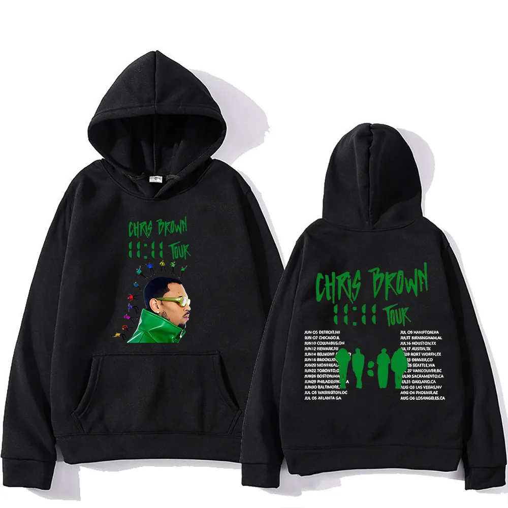 

Chris Brown 11:11 Tour Hoodie Funko Pop Comfortable Gothic Sweatshirts With Hooded Casual Clothes Sudaderas Harajuku Pullovers