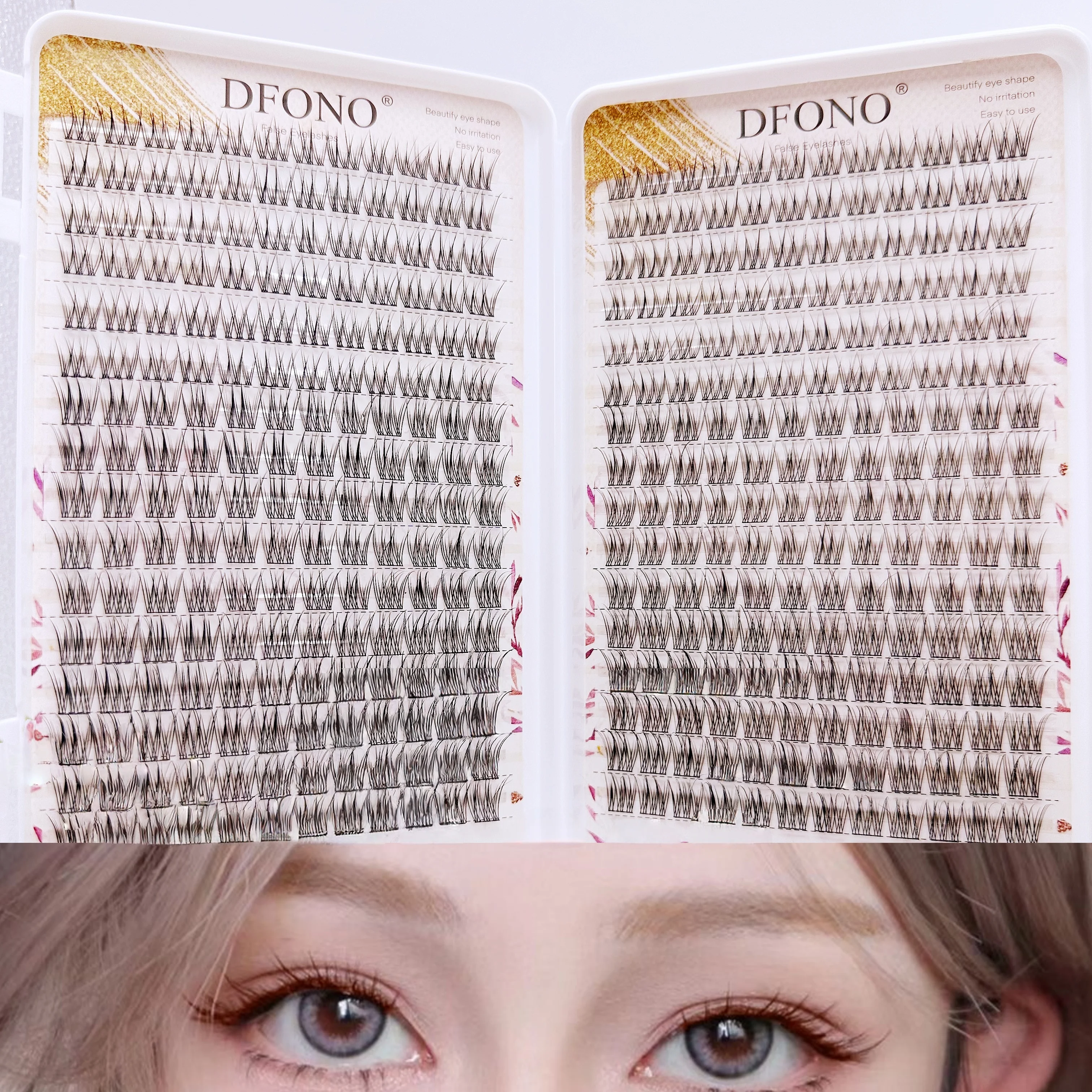 Un libro de 384 pestañas en grupos, con pestañas individuales riutilizzabili e un diseño delgado de cola de pez cruz. Figlio sorriso