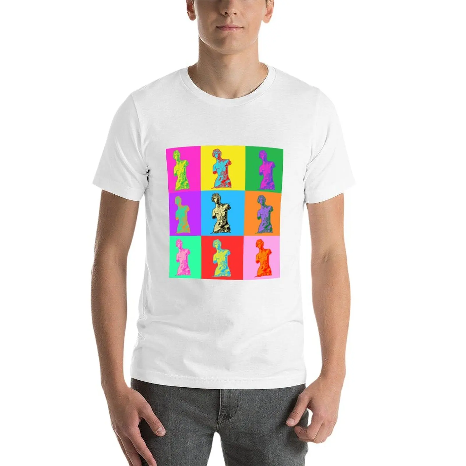 استئصال الثدي فينوس جرافيك بوب سليم تي شيرت رجالي قمصان تي شيرت لتي صالح الرجل المزدوج الفن