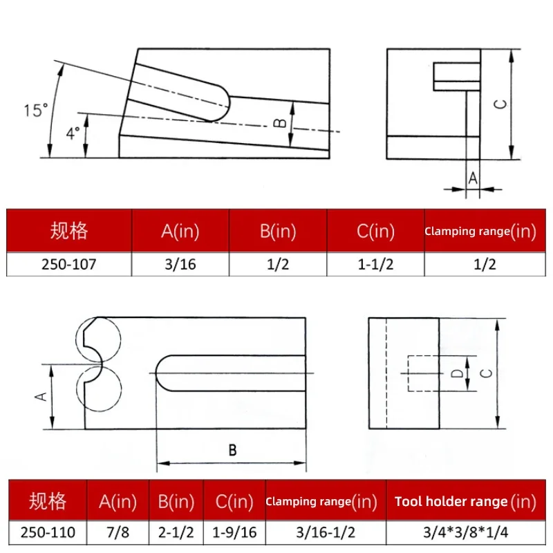 Portautensili a cambio rapido tornio portautensili per tornitura e rivestimento 250-101 102 104 105 107 110 tornio CNC portautensili di precisione